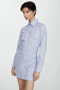 Vestido camisero cremallera rayas de Mango en Vestidos para argentina