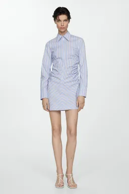 Vestido camisero cremallera rayas de Mango en Vestidos para argentina