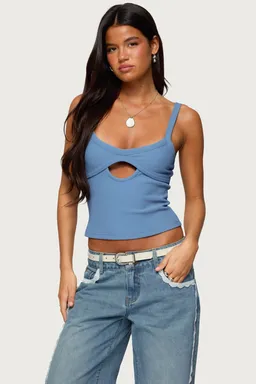 Musculosa karin con abertura de Edikted en Tops para argentina