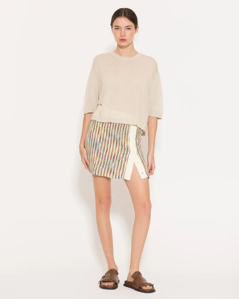 Sweater holgado de silueta remerón en tejido con lurex de Jazmin Chebar en Buzos y Sweaters para argentina