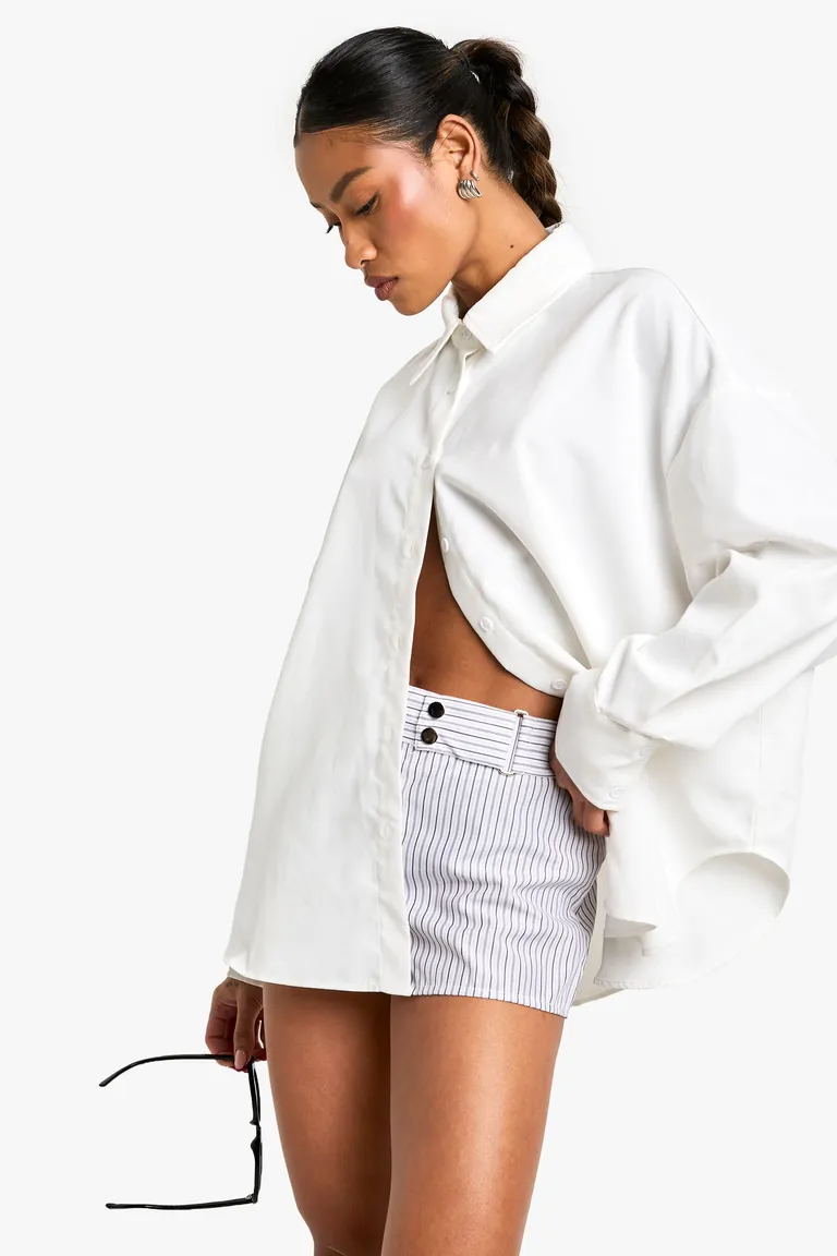 Micro short a rayas sastre de Boohoo en Shorts para argentina