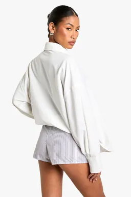 Micro short a rayas sastre de Boohoo en Shorts para argentina