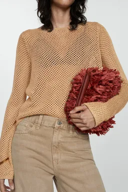 Jersey calado lúrex de Mango en Buzos y Sweaters para argentina