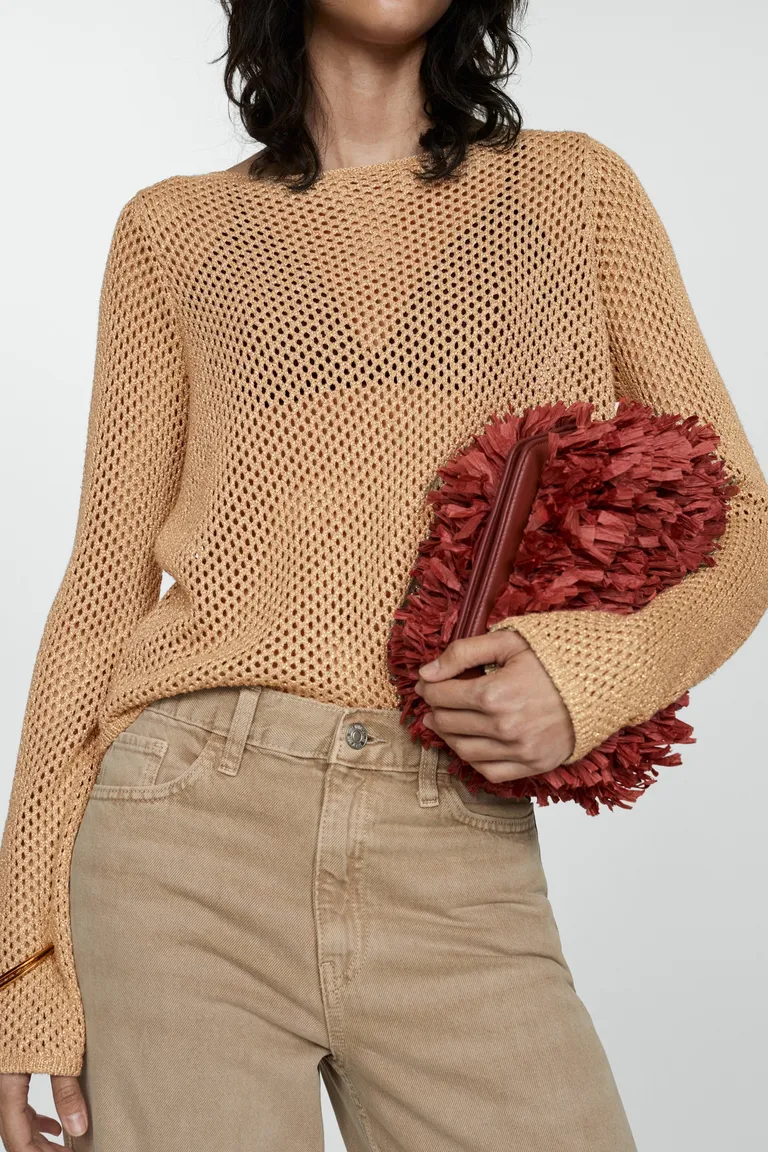 Jersey calado lúrex de Mango en Buzos y Sweaters para argentina