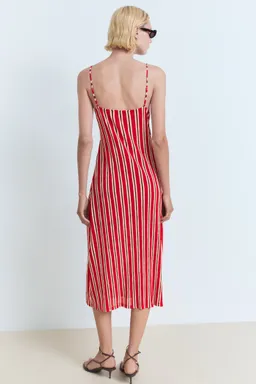 Vestido fruncido rayas de Mango en Vestidos para argentina