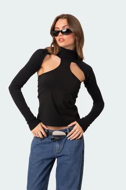 Sweater corto cuello tortuga de Edikted en Buzos y Sweaters para argentina