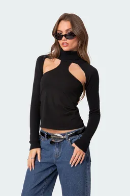 Sweater corto cuello tortuga de Edikted en Buzos y Sweaters para argentina