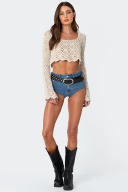 Top crochet tessie de Edikted en Tops para argentina