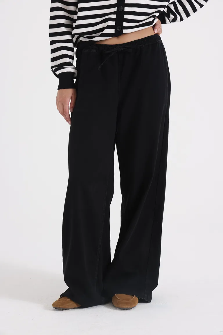 Pantalón de corte amplio con cintura elástica y ajuste mediante cordón regulable de Yagmour en Pantalones para argentina