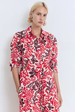 Camisa algodón estampada de Mango en Camisas para argentina
