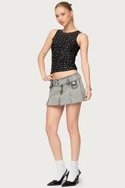 Minifalda short denim vintage de Edikted en Shorts para argentina