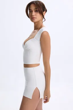 Top manga corta fruncido blanco de Oh Polly en Tops para argentina