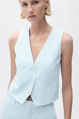 Chaleco traje lino de Mango en Chalecos para argentina