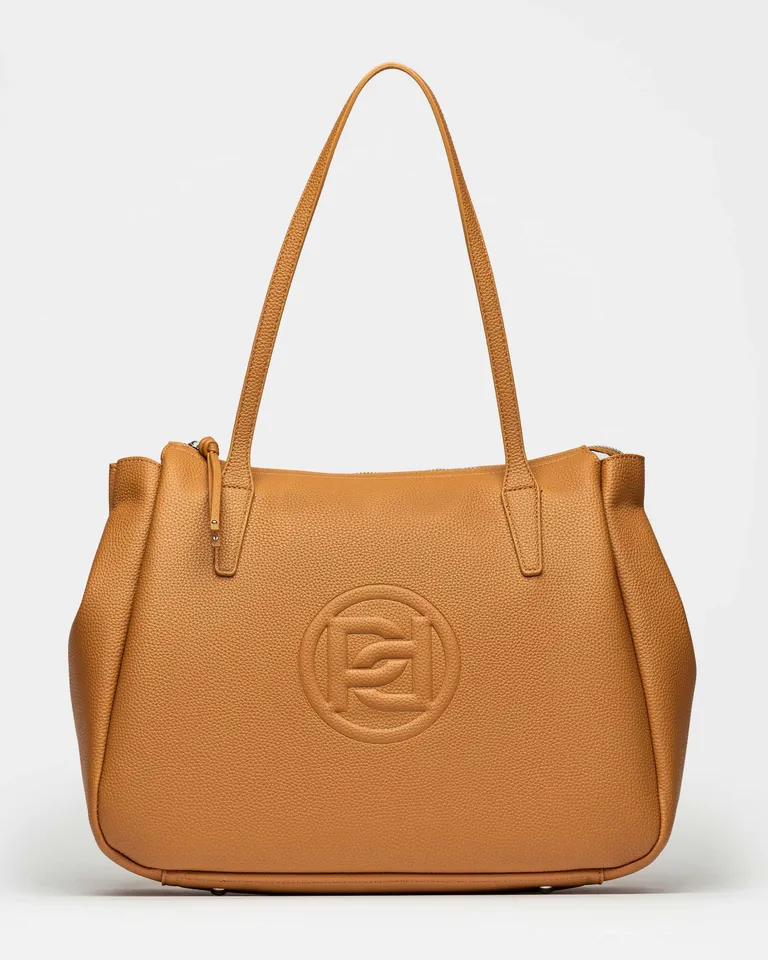 Bolso de diseño urbano con efecto cuero y división interna práctica de Prüne en Bolsos y Carteras para argentina