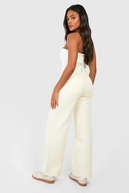 Jean ancho con crochet de Boohoo en Pantalones para argentina