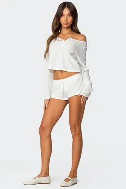 Shorts waffle teddy de Edikted en Shorts para argentina