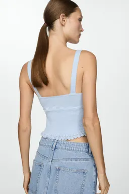 Top punto con lazo de Mango en Tops para argentina