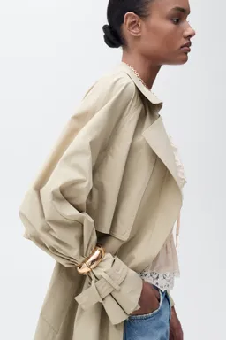 Trench algodón cinturón de Mango en Chaquetas para argentina