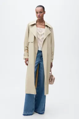 Trench algodón cinturón de Mango en Chaquetas para argentina