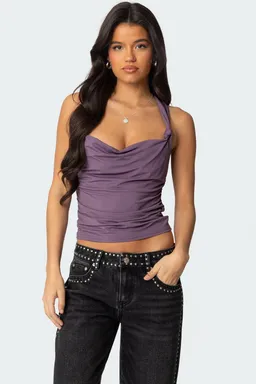 Top liza con cuello drapeado de Edikted en Tops para argentina