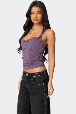 Top liza con cuello drapeado de Edikted en Tops para argentina