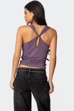 Top liza con cuello drapeado de Edikted en Tops para argentina