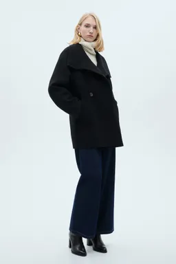 Abrigo midi lana envolvente de Mango en Chaquetas para argentina