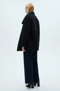 Abrigo midi lana envolvente de Mango en Chaquetas para argentina