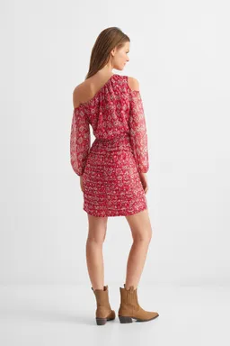 Vestido fruncido estampado de Mango Teen en Vestidos para argentina