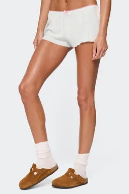 Shorts linny pointelle contrastante de Edikted en Pijamas y Sleepwear para argentina