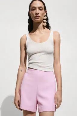 Shorts rectos tiro medio de Mango en Shorts para argentina