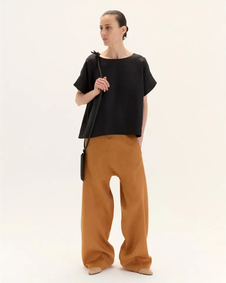 Top cuadrado de mangas caídas y silueta relajada de Blue Sheep en Tops para argentina