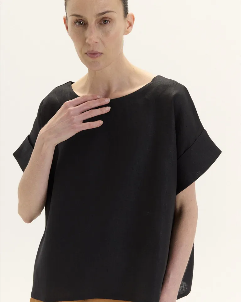 Top cuadrado de mangas caídas y silueta relajada de Blue Sheep en Tops para argentina