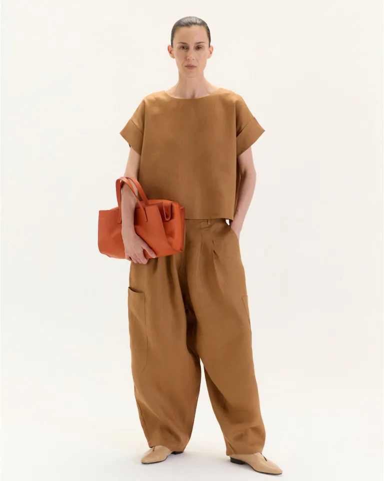 Top cuadrado de mangas caídas y silueta relajada de Blue Sheep en Tops para argentina