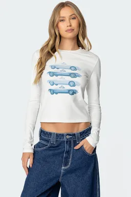 Remera manga larga car club de Edikted en Remeras para argentina