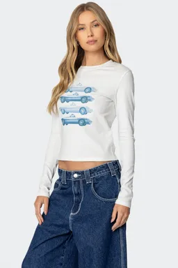 Remera manga larga car club de Edikted en Remeras para argentina