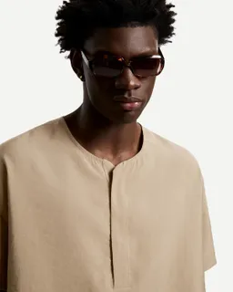 Camisa oversize fluida manga corta de Bershka en Camisas para argentina