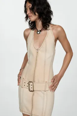 Vestido denim con cinturón de Mango en Vestidos para argentina