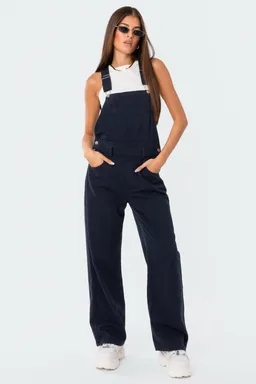 Jardinero denim skter pierna ancha de Edikted en Monos para argentina