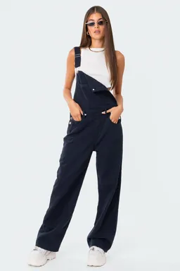 Jardinero denim skter pierna ancha de Edikted en Monos para argentina