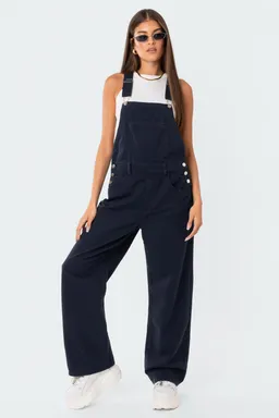 Jardinero denim skter pierna ancha de Edikted en Monos para argentina