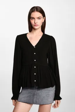 Blusa fluida fruncida de Mango Teen en Blusas para argentina