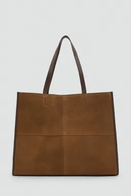 Bolso shopper costuras piel de Mango en Bolsos y Carteras para argentina