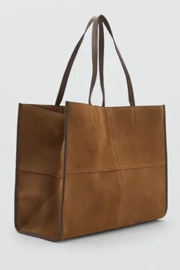 Bolso shopper costuras piel de Mango en Bolsos y Carteras para argentina