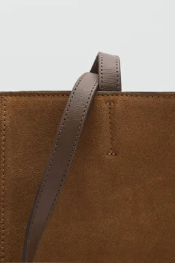 Bolso shopper costuras piel de Mango en Bolsos y Carteras para argentina