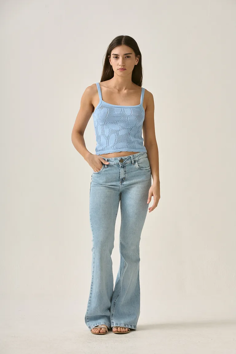 Pantalón vaquero de tiro medio y corte oxford para mujer de Sweet en Pantalones para argentina