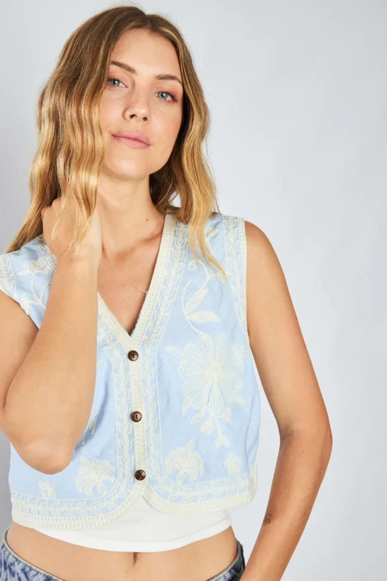 Chaleco importado de diseño moderno y minimalista para mujer de Belle en Chalecos para argentina