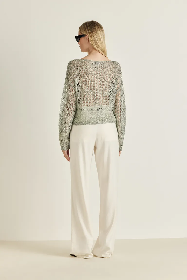 Sweater de tejido con lentejuelas, elegante y versátil para mujeres de Tucci en Buzos y Sweaters para argentina