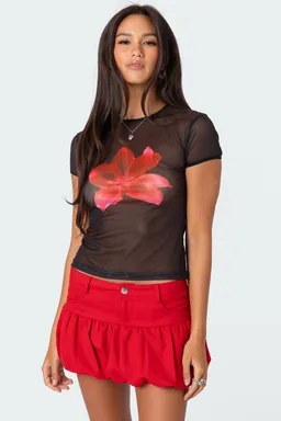 Remera aloha mesh transparente de Edikted en Remeras para argentina