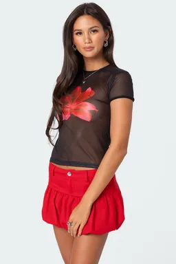 Remera aloha mesh transparente de Edikted en Remeras para argentina